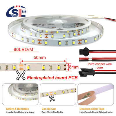 3- DC12V24V 60Leds 8mm10mm 3000k 4000k 6500k Elektroplatte SMD2835 Led Streifenlicht für Innenarchitektur