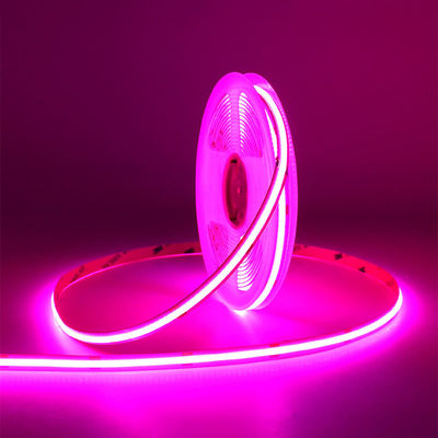 Anpassung COB Led Streifenlicht IP20 8mm 12V24V 320leds Pink für Innen- und Außenbereich