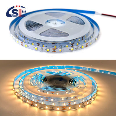 12V 60LEDs/m 2700K-3000K Einfarbige SMD 2835 Warme weiße LED-Hintergrundbeleuchtung Streifenlicht
