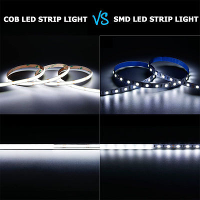 NO-Wasserdicht 12V24V 8mm10mm 480Leds 6500K Weiß CE RoHs Flexible COB LED Streifenlicht