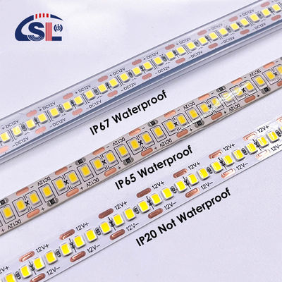 Wasserdichte SMD2835 LED-Streifenleuchten 240Leds 8mm 24v 12v 3000K 4000K 6500K IP67 IP65 IP20