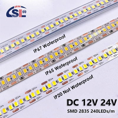 Wasserdicht 240Leds 10mm 3000K 4000K 6500K LED Lichtstreifen mit 50000 Arbeitsstunden
