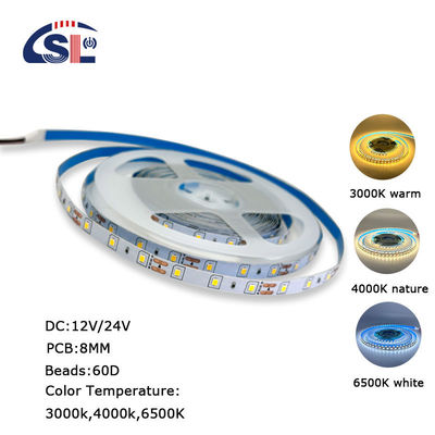 Epistar DC12V24V 8mm10mm 60 leds SMD2835 Led Streifenlicht für TV-Hintergrundbeleuchtung