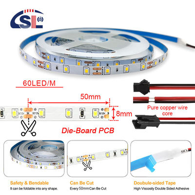 Epistar DC12V24V 8mm10mm 60 leds SMD2835 Led Streifenlicht für TV-Hintergrundbeleuchtung