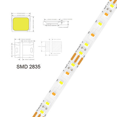 5v 8mm 3000K 320leds IP65 Wasserdicht 1cm ein Schnitt COB flexibel SMD2835 LED-Streifenlicht