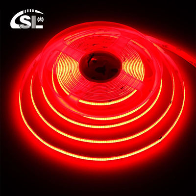 Hotel COB LED Streifenlicht 12V 24V 8mm 10mm 480 LEDs Rot für Innen- und Außendekorationen