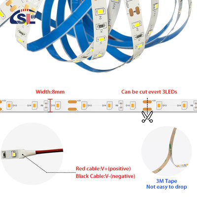 5v 8mm 3000K 320leds IP65 Wasserdicht 1cm ein Schnitt COB flexibel SMD2835 LED-Streifenlicht