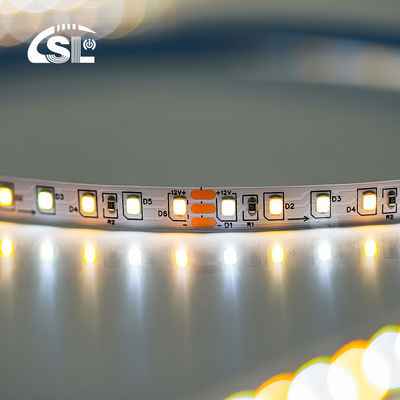 High Lumen 12v24v 8mm 120leds 3000K-6500K CCT Doppelfarbiges Druckschneidebrett SMD2835 LED Streifenlicht
