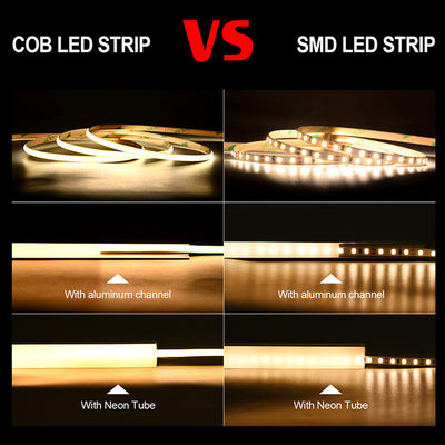 50000 Arbeitsstunden Lebensdauer COB LED-Streifenlicht mit warmer und natürlicher weißer Farbe