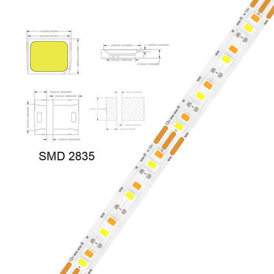 CCT 12V24V 8mm 120Leds 3000K-6500K 35Kapfer Led Streifenlicht für TV-Hintergrundbeleuchtung