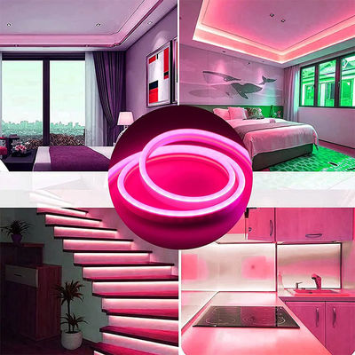 Hotel beliebt Silikon Neon Flex Pink LED Neon Flex DC 12V IP65 Wasserdicht 8x16mm 120 LEDs/M