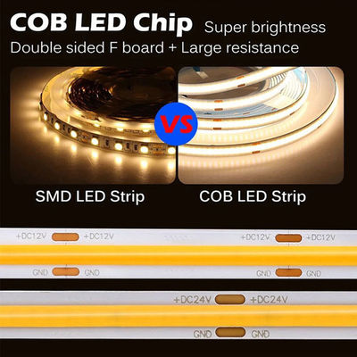 DC12V24V 8mm10mm 576leds 3000K 6500K CCT COB Led Streifenlicht für TV-Hintergrundbeleuchtung