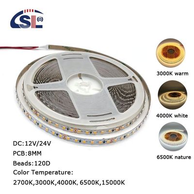 Elektroplatten-PCB 120Ds 8mm Ra 80 3000K-6500K Laufende LED-Lichtstreifen für Wohnungen