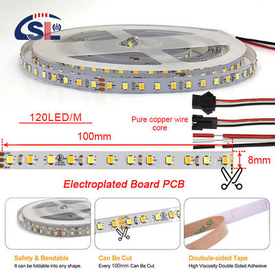 Elektroplatten-PCB 120Ds 8mm Ra 80 3000K-6500K Laufende LED-Lichtstreifen für Wohnungen