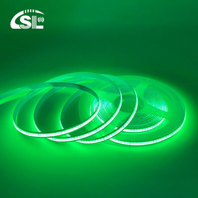 Wasserdicht Grünes Flexibles Streifenlicht Hohe Dichte COB LED CE RoHs IP20 Ra90 8mm Breite 12V24V 320Leds
