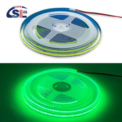 Wasserdicht Grünes Flexibles Streifenlicht Hohe Dichte COB LED CE RoHs IP20 Ra90 8mm Breite 12V24V 320Leds