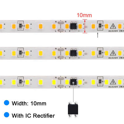 180 LEDs/m Hohe Helligkeit 8mm 4000K Natürliche Ra80 CE RoHs COB SMD2835 LED Streifenlicht