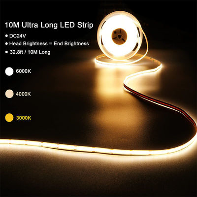 4000K COB Flexible LED Streifen 480Leds 8mm10mm Breite für Schlafzimmer Schrank Küche Beleuchtung