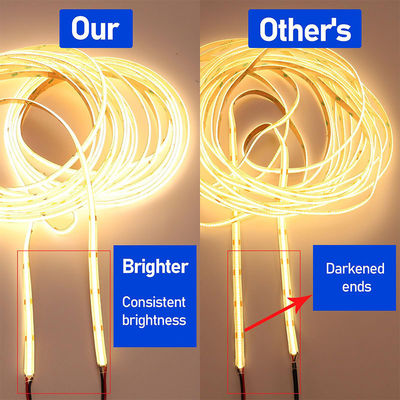 4000K COB Flexible LED Streifen 480Leds 8mm10mm Breite für Schlafzimmer Schrank Küche Beleuchtung