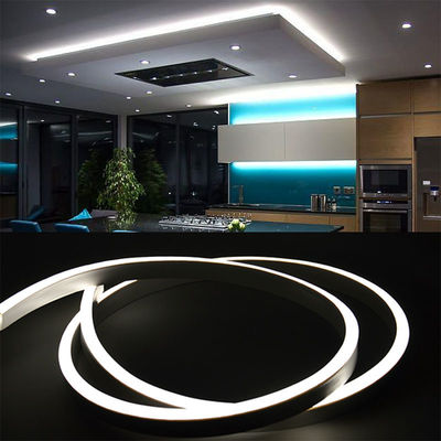 4100K kühle weiße LED Neon Flex 24V Gleichstrom drahtlos 8x16mm 120LEDs/m IP65 wasserdicht Ideal