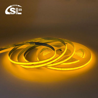Hotelhaus COB LED Streifenlicht CE RoHs IP20 Ra90 8mm Breite 12V 24V Goldgelb