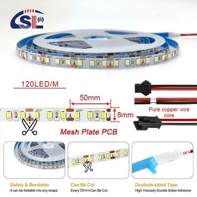 Flexible Design 8mm 120LEDs 4000K Naturnetzplatte flexibel SMD2835 Led Streifenlicht