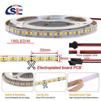 IP20 4100K 180LEDS/M 24v SMD 2835 LED Streifenlicht für Dekoration in natürlichem Weiß