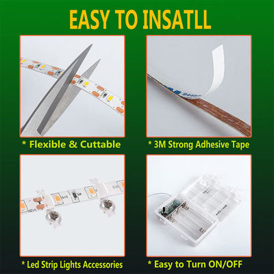 Hotel 5v 120Leds 8mm 3000K Warm White Led Strip Licht mit und Lichtfluss/m 2640 lm