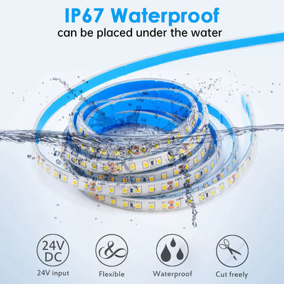 COB Beleuchtungsstreifen 110v220v 8mm 120leds 4000K IP67 wasserdicht Druckschneidebrett SMD2835 Led Streifenlicht