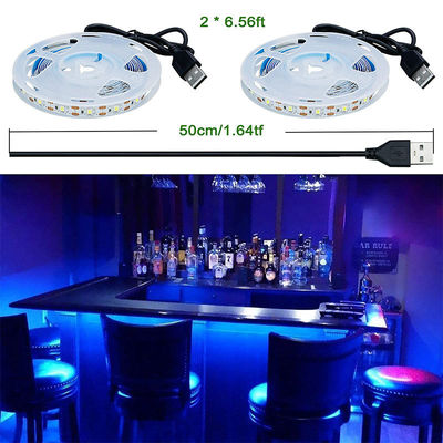 5V 8mm 120LEDs Blaue LED Streifenlicht Elektroplatte SMD2835 Ideal für Innen- und Außenbereich