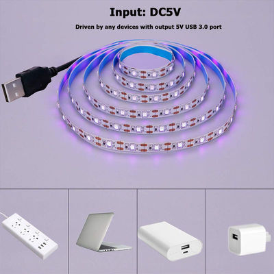 LED-Streifenlicht 5V 8mm 120LEDs Lila Ein-Schnitt-Elektroplatte für Ihre Anforderungen