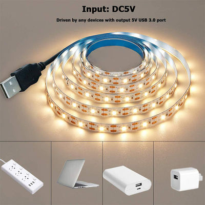 3- 120° Strahlwinkel 5v 120Leds 8mm 4000K Natural Ein Licht ein Schnitt SMD2835 Led Streifenlicht