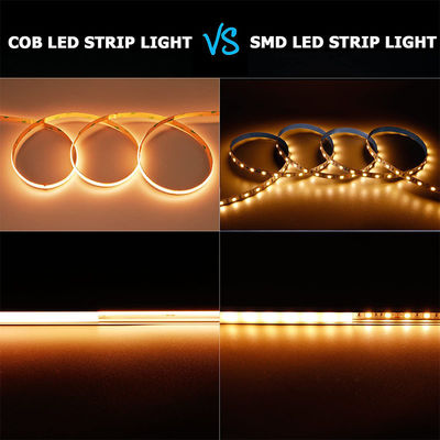DC 24V wasserdicht 5V 8mm 320leds 1cm One Cut 4000K natürliches flexibles COB LED Streifenlicht