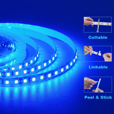 5v 8mm 120LEDs Rot-Gold-Gelb-Eis-Blau-Blau-Grün-Purpurfarbig Elektroplatte SMD2835 Led-Streifenlicht
