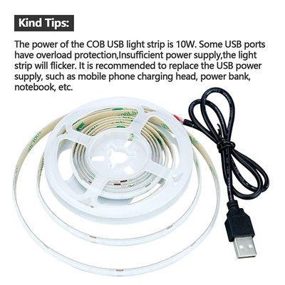 320Leds 8mm Blaue flexible COB Led Streifenlicht für Innen- und Außendekoration -20 60C