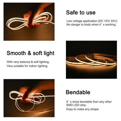 10W/m oder anpassbarer Walt pro Meter COB LED-Streifenlicht für Küche und Wohnzimmer