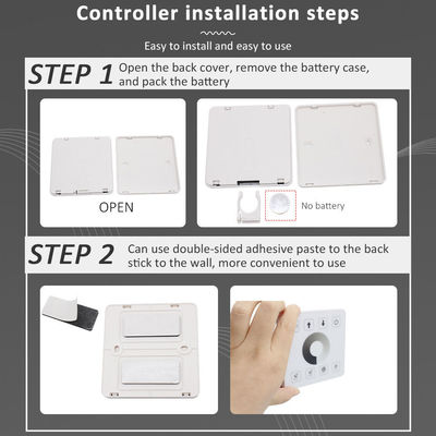 Wireless RF Touch Panel LED-Lichtcontroller für monochrome Zweifarbige und RGB-Leuchten