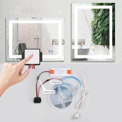 Smart Mirror Stepless Dimming Mirror Touch Sensor Schalter mit Halterung DC12V 12W 24W 36W