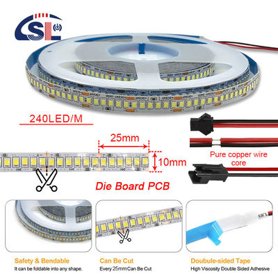 Elektroplatte 12V/24V 240D 3000 4000k 6000K 2835 LED-Streifenbeleuchtung für Spiegelbeleuchtung