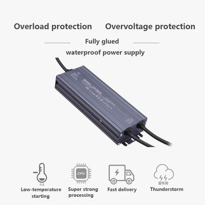 Ultra dünner 12V/24V 2,5A - 25A 60w 100w 200w 300w 400w IP68 wasserdichter Stromwandler