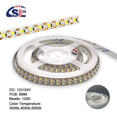 3000K 8mm 120leds SMD2835 Led-Lichtstreifen für Wohnzimmer Dekorationsbeleuchtung Lösung
