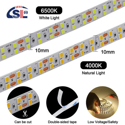 120 LEDs Doppelreihe LED-Streifen für das Hotel Badezimmer Spiegel 12V 5MM 2835 Spiegel Warm Weiß