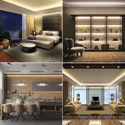 Energieeinsparende 608 LEDs FOB COB Flexible Led Strip Light mit DC 12V 24V Eingangsspannung