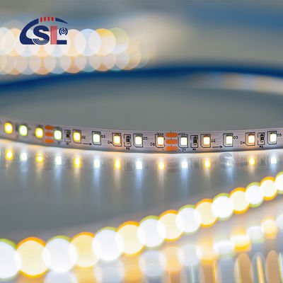 Innendekoration Hochhelligkeit 12v24v 10mm 120LEDs 3000K-6500K CCT Flexible Doppelfarbe COB Led Streifenlicht