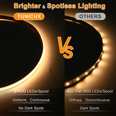 Elektroplatte COB 24v COB 576Ds 8mm LED-Lichtstreifen zur Entspannung