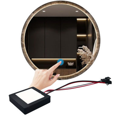 60W Dreifarbige LED Smart Single Key Touch Dimmer Schalter für benutzerdefinierte Badezimmerspiegel