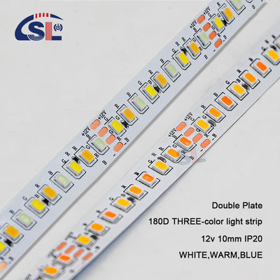 10mm 2835 180D Warm Weiß Blau 12V LED-Beleuchtungsstreifen für Wohnräume Spiegel Badezimmerbeleuchtung