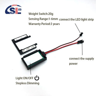 110V 240VAC LED-Lampenleucht-Steuerung Touch Button Wandschalter für Smart Mirror