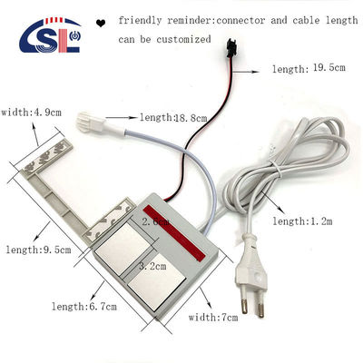 12V LED-Lichtquelle integrierter Badezimmerspiegel Schalter 1N1NC Kombination 1A Max-Strom