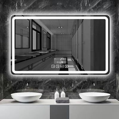 Hotel-Haus Baddekoration Große ovale Badspiegel mit Touchscreen und LED-Leuchten